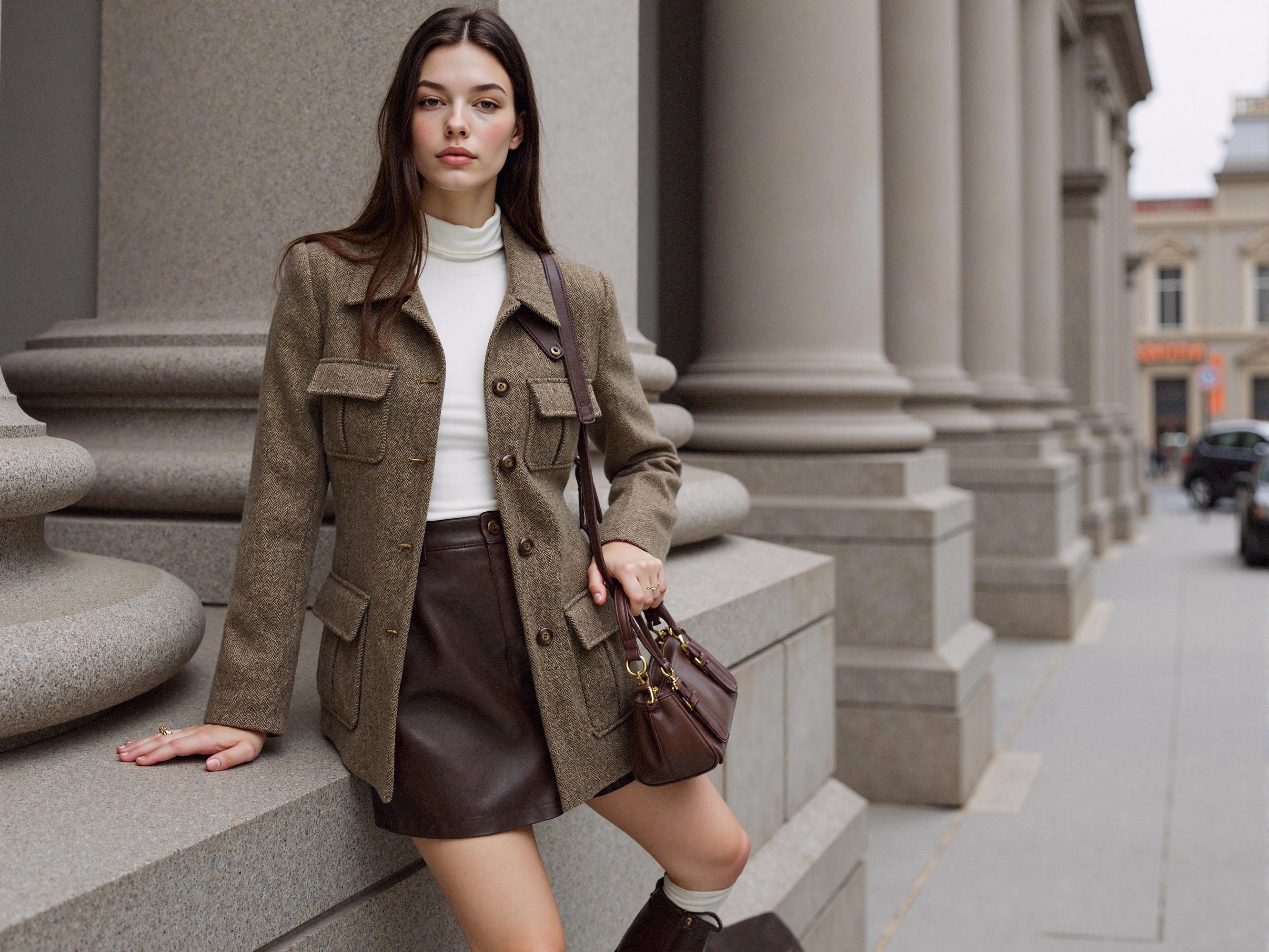 Wool-look Waist Jacket thumbnail 3